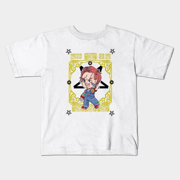 terror chibi Kids T-Shirt by tizy